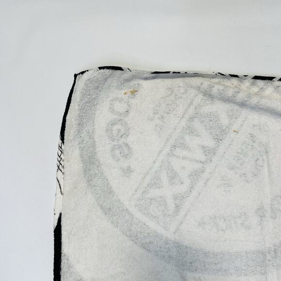 Vintage 80s Sex Wax Beach Towel Size 61” X 32” Mr Zog’s All Over Print Black - Picture 8 of 11